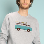 Blue Van Sweatshirt // Gray (Small)