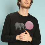 Jumbo Bubble Gum Sweatshirt // Black (Small)