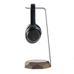 Headphone Stand + Charger // Dark Brown