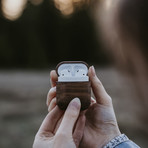 Wooden AirPods Case // Dark Brown