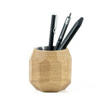 Geometric Pen Pot // Light Brown