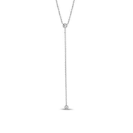 Cubic Zirconia Necklace // White