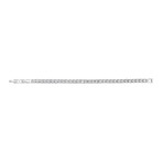 Cubic Zirconia + Stainless Steel Tennis Bracelet // 5mm // White (6.75")