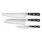 Maestro // 3-Piece Knife Set // Paring + Santoku + Chef's