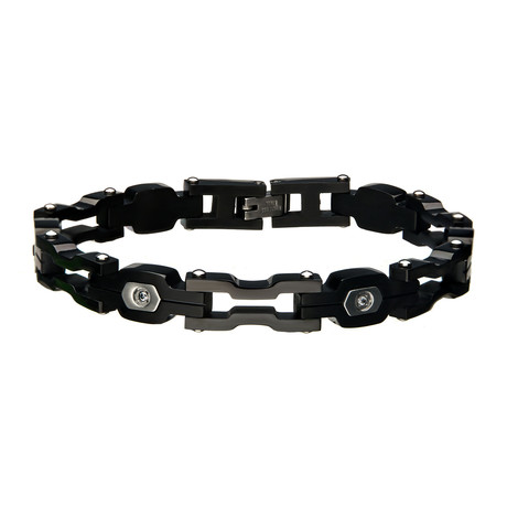 Link Chain Bracelet // Black