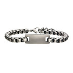 Box Chain ID Bracelet // Steel