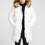 Fur Hood Coat // White (M)