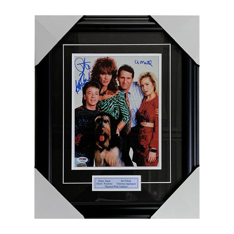 Married with Children Cast Autographed Photo Display