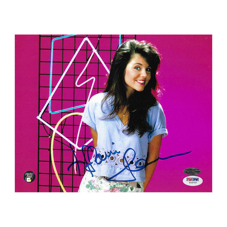 Tiffani Thiessen Autographed Saved by the Bell Photo