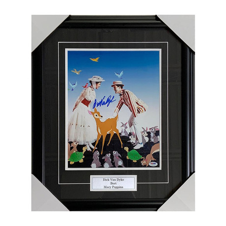 Dick Van Dyke // Mary Poppins // Autographed Photo Display