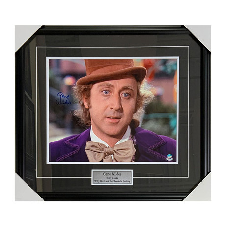 Gene Wilder // "Willy Wonka and the Chocolate Factory" // Autographed Photo Display