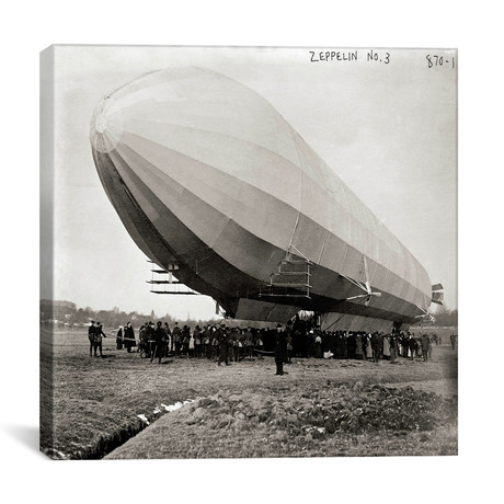 Blimp, Zeppelin No. 3, on Ground // Print Collection