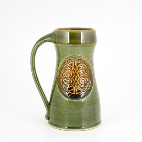 Celtic Knot Tankard // 32 oz // Cascade Green