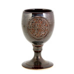 Celtic Knot Goblet // 12 oz // Metallic Brown