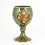 Celtic Knot Goblet // 12 oz // Cascade Green