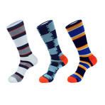 Printed Athletic Socks III // Multicolor // Pack of 3