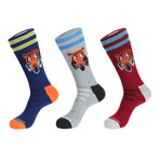 Tiger Athletic Socks // Multicolor // Pack of 3