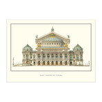 Paris, Theatre de l'Opera // Offset Lithograph