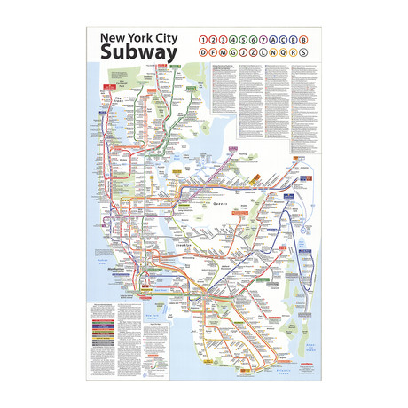 John Tauranac // NYC Subway Map // 2020 Offset Lithograph
