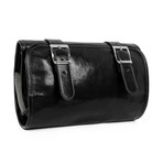 Dracula // Leather Wash Bag Toiletry Bag // Black