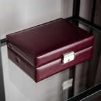 My Antonia // Leather Jewelry Box // Burgundy