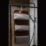 Dracula // Leather Wash Bag Toiletry Bag // Brown