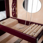 My Antonia // Leather Jewelry Box // Burgundy