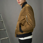 Quilted Bomber // Camel (XL)