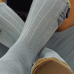 Slipper Socks // Gray (Small / Medium)