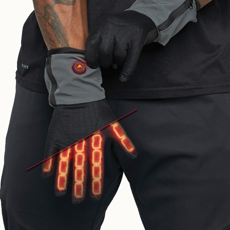 FNDN Skin-Fit Liner Glove // Black + Gray (Small / Medium)