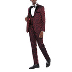 Glenn 3-Piece Suit // Burgundy (Euro: 52)