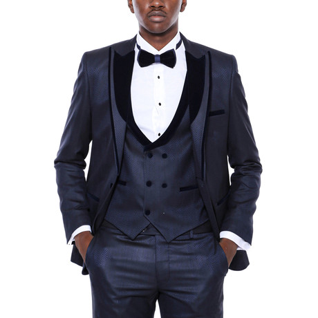 Adrian 3-Piece Suit // Navy (Euro: 44)