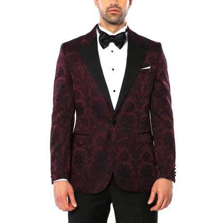 Ronan 2-Piece Suit // Burgundy (Euro: 44)