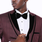 Wayne 3-Piece Suit // Burgundy (Euro: 50)