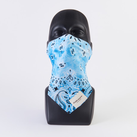 Tie Dye Print Maskdanna // Baby Blue (XS)