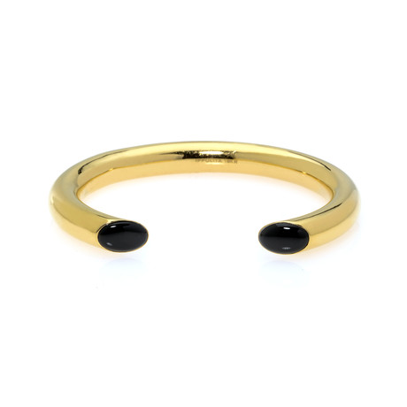 Ippolita 18k Yellow Gold Onyx Cabochon Rock Candy Bracelet II // Store Display