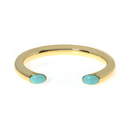 Ippolita 18k Yellow Gold Turquoise Cabochon Rock Candy Bracelet // Store Display