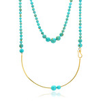 Ippolita 18k Yellow Gold Turquoise Nova Necklace III // Store Display
