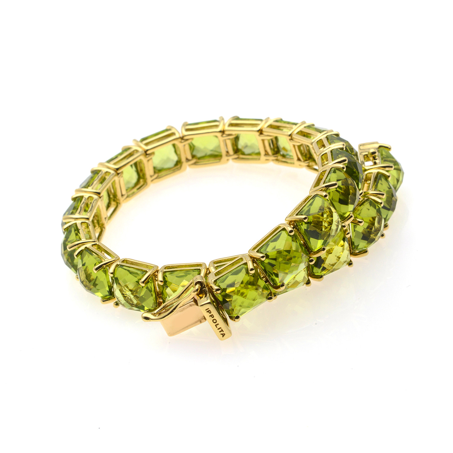 Ippolita 18k Yellow Gold Peridot Rock Candy Bracelet // Store Display ...