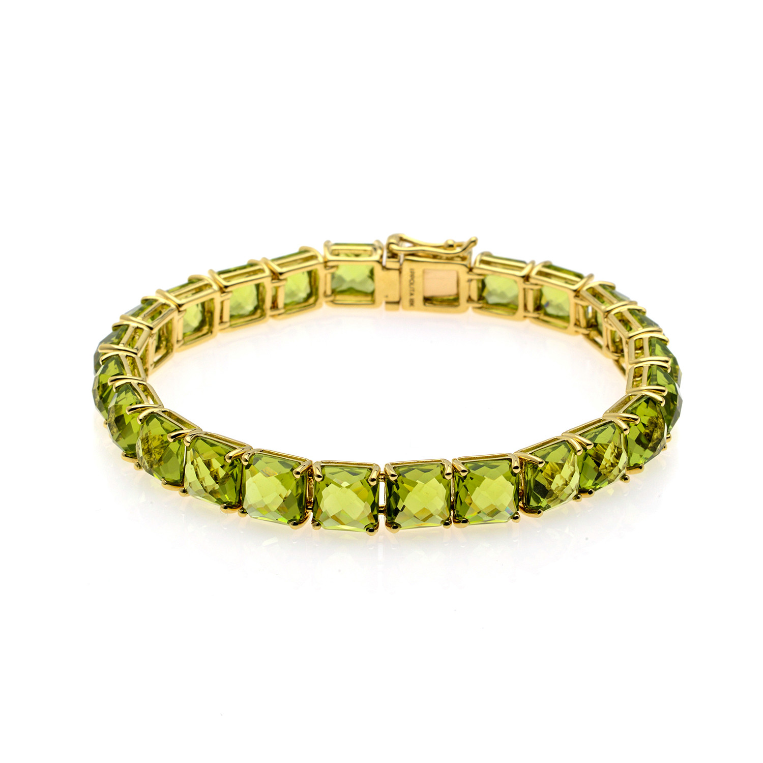 Ippolita 18k Yellow Gold Peridot Rock Candy Bracelet // Store Display ...