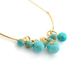 Ippolita 18k Yellow Gold Turquoise Nova Necklace // Store Display