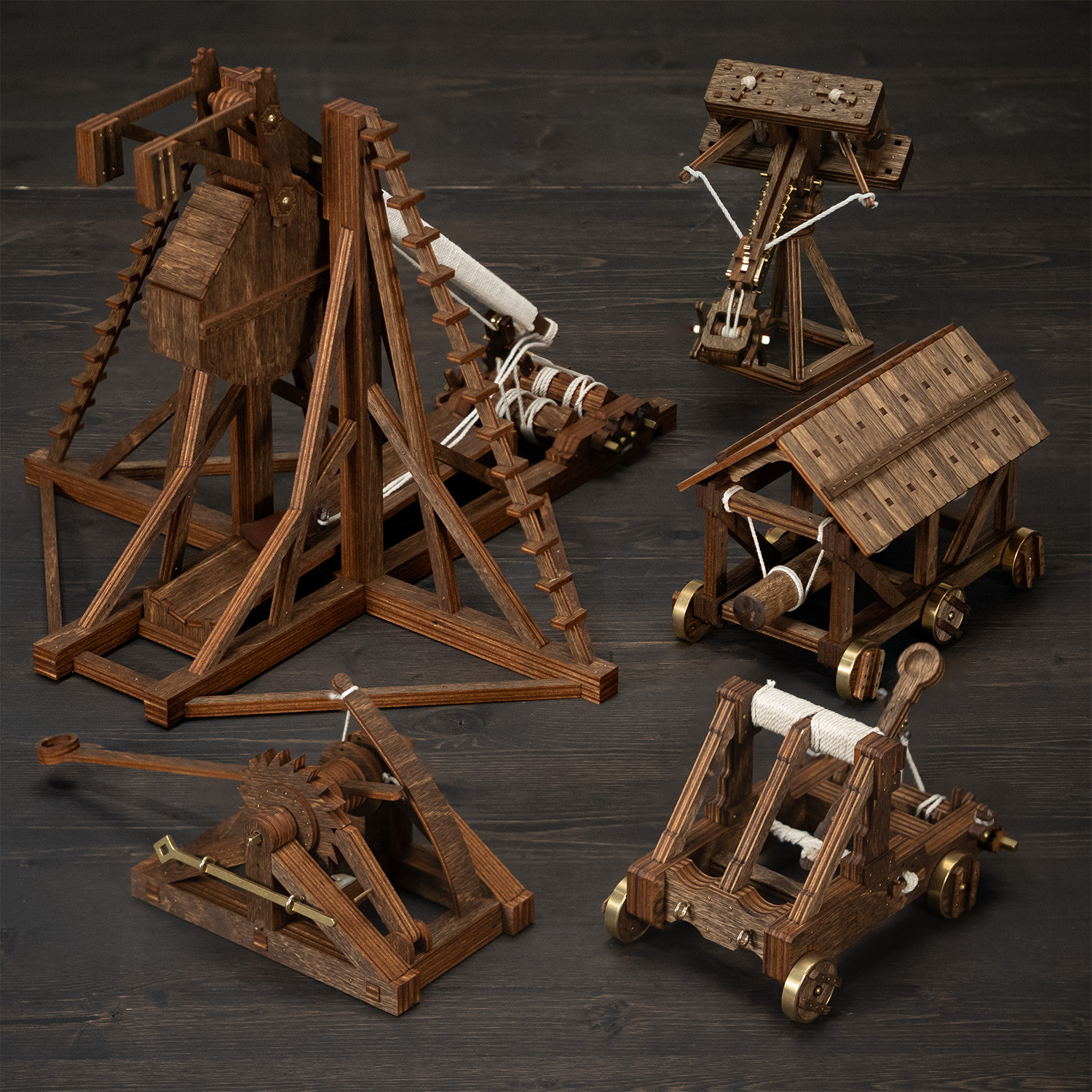 Medieval Siege Bundle // Set of 5 Model Kits - Medieval Kits - Touch of