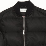 Quilted Bomber // Black (XS)