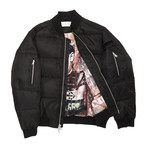 Quilted Bomber // Black (XS)