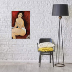 Large Seated Nude // Amedeo Modigliani (26"W x 40"H x 1.5"D)