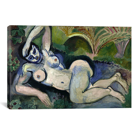Blue Nude or Souvenir of Biskra (1906) // Henri Matisse (40"W x 26"H x 1.5"D)