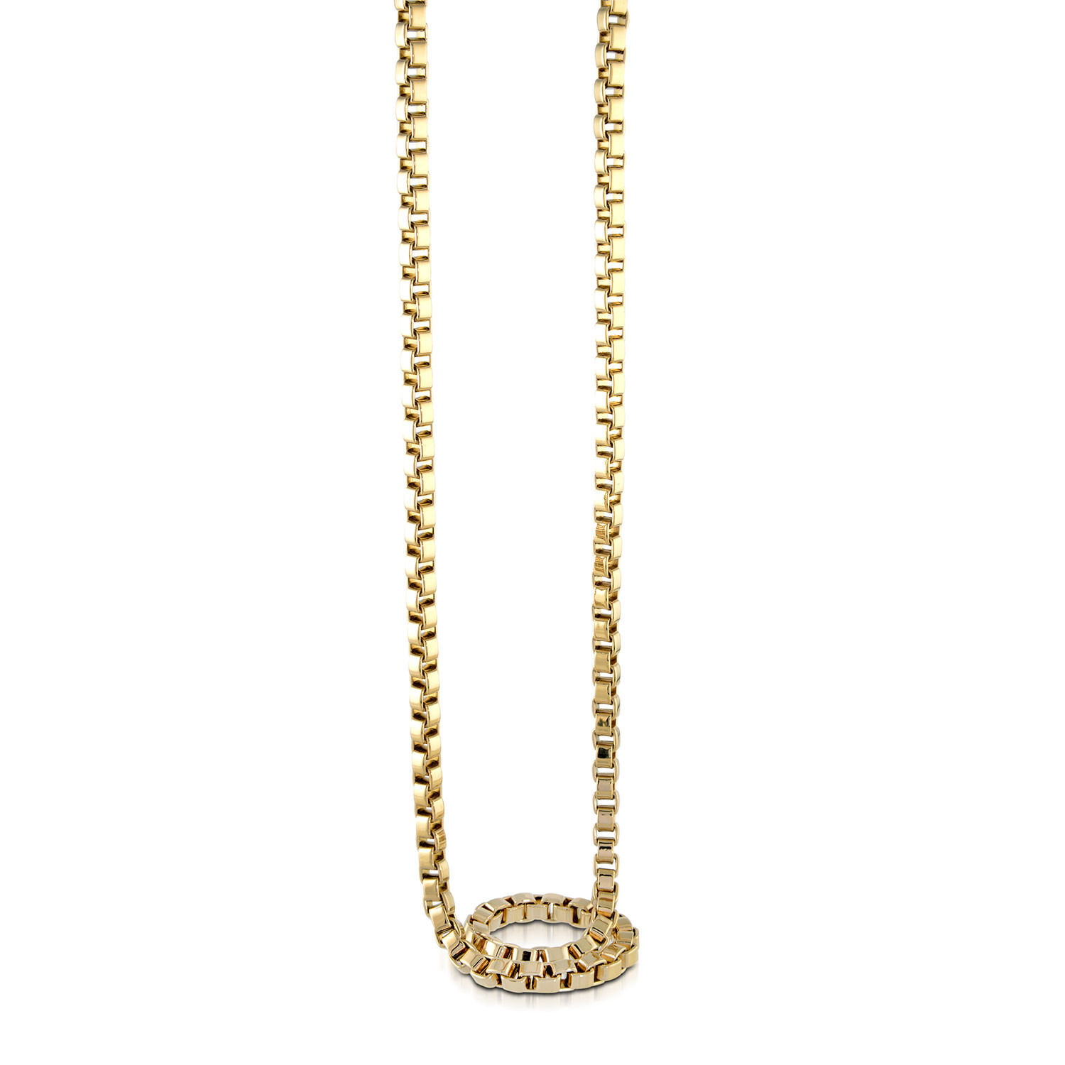 Square Box Link Chain // 5mm // Gold Plating - Italgem - Touch of Modern