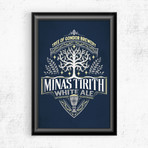 Minas Tirith White Ale // The Lord of the Rings (11"W x 17"H)