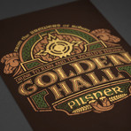 Golden Hall Pilsner // The Lord of the Rings (11"W x 17"H)