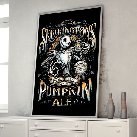 Skellington's Pumpkin Ale // The Nightmare Before Christmas (11"W x 17"H)